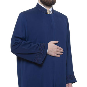 Lux Shehzada Imams Jubbah S, M, L, XL Muslim Mens Traditional Cubbe, Islamic Mens Daffah, Embroidered Thobe, Jubba Thawb Bisht