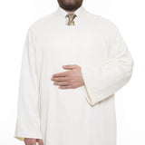 Ertugrul Ghazi Cream Turkish Jubba S, M, L, XL Thobe, Galabiyya, Jubbah, Disdasha, Cubbe, Long Kurta, Muslim Clothing