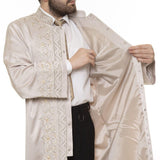 Ahmed Muhiddin Piri Imams Jubbah S, M, L, XL Muslim Mens Prayer Daffah, Islamic Mens Long Kurta, Lux Embroidered Thobe, Jubba Thawb Bisht