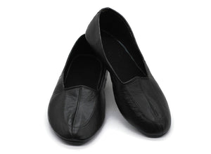 Lux Genuine Leather Black Feet Warmer with Men Size | Winter Socks |Winter Shoes | Unisex House Slippers | Handmade Leather Socks