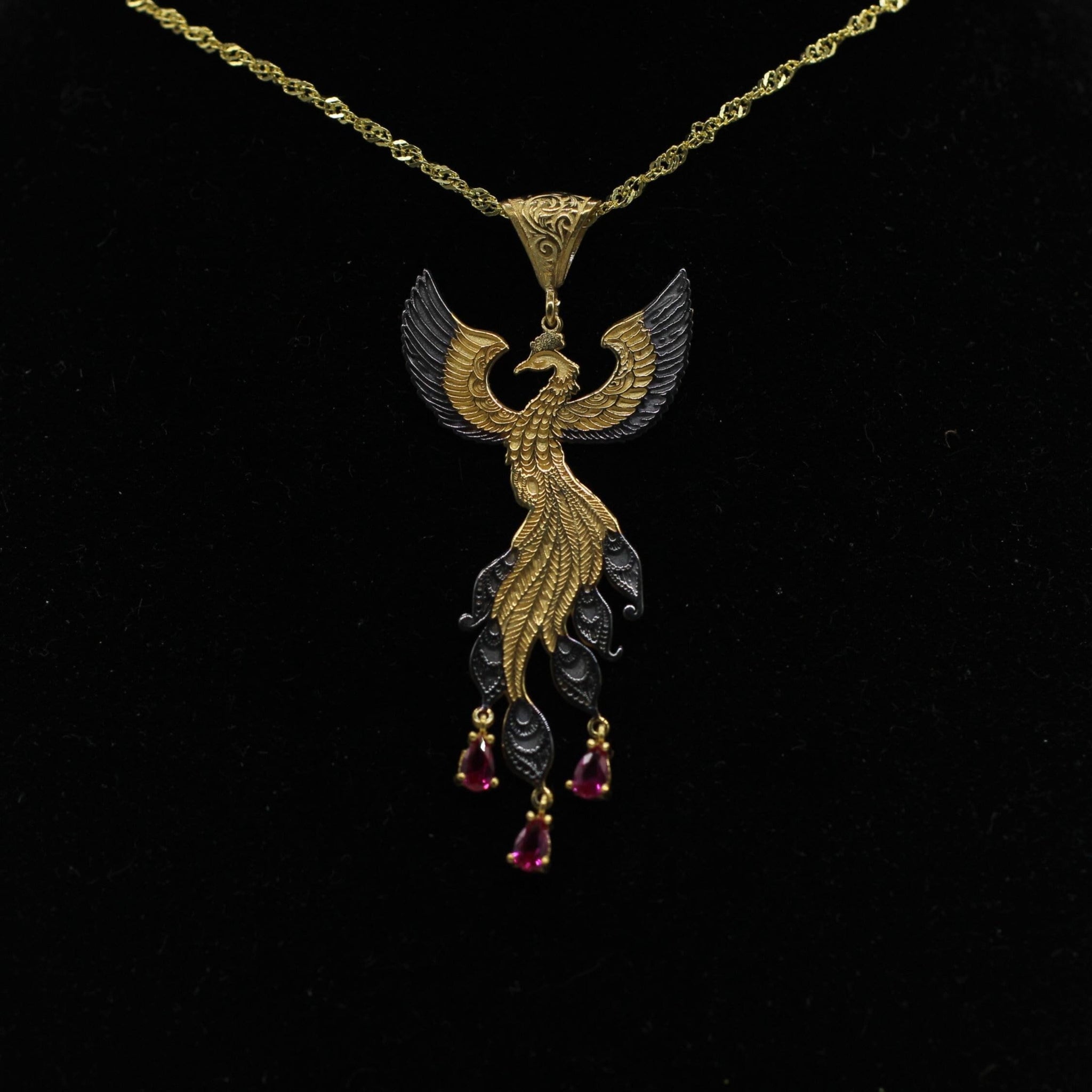 Sterling Silver Phoenix Necklace | Mantra Jewellery