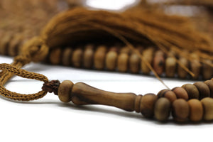 Genuine Olive Wood Beads, 1500 Prayer Beads Misbaha Tasbih Tasbeeh Tesbih 4.5x6.5 mm Dhikr Prayer Beads TSBK