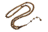 99 Beads Genuine Olive Wood Prayer Beads, 9x7mm Misbaha Tasbih Tasbeeh Tesbih Tijani tasbih subha prayer beads, Tasbih Necklace TSBK