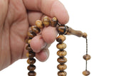 99 Beads Genuine Olive Wood Prayer Beads, 9x7mm Misbaha Tasbih Tasbeeh Tesbih Tijani tasbih subha prayer beads, Tasbih Necklace TSBK