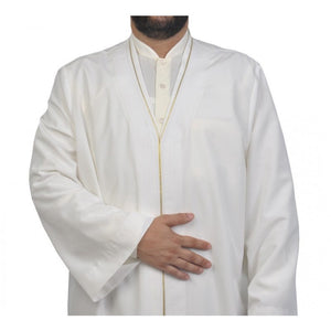 S, M, L, XL, 2XL Plain Mens Wear, Ivory Thobe, Galabiyya, Jubbah, islamic wear, Muslim tunic , Muslim Long Kurta - Muslim Clothes, Islamic,