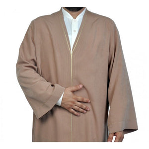 Plain Mens Wear, Brown Thobe, Galabiyya, Jubbah, Islamic Wear, Muslim Tunic , Muslim Long Kurta, Muslim Clothes, Islamic - islamicbazaar