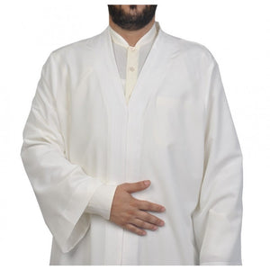 M, L, XL, XXL Plain Mens Wear Cream Thobe, Galabiyya, Jubbah, Islamic Wear , Muslim tunic , Muslim Long Kurta, Muslim Clothes, Basic Jubbah