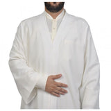 M, L, XL, XXL Plain Mens Wear Cream Thobe, Galabiyya, Jubbah, Islamic Wear , Muslim tunic , Muslim Long Kurta, Muslim Clothes, Basic Jubbah