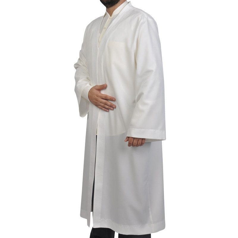 M, L, XL, XXL Plain Mens Wear Cream Thobe, Galabiyya, Jubbah, Islamic Wear , Muslim tunic , Muslim Long Kurta, Muslim Clothes, Basic Jubbah