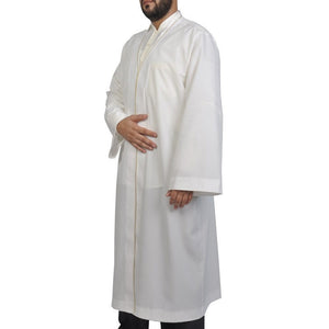 S, M, L, XL, 2XL Plain Mens Wear, Ivory Thobe, Galabiyya, Jubbah, islamic wear, Muslim tunic , Muslim Long Kurta - Muslim Clothes, Islamic,