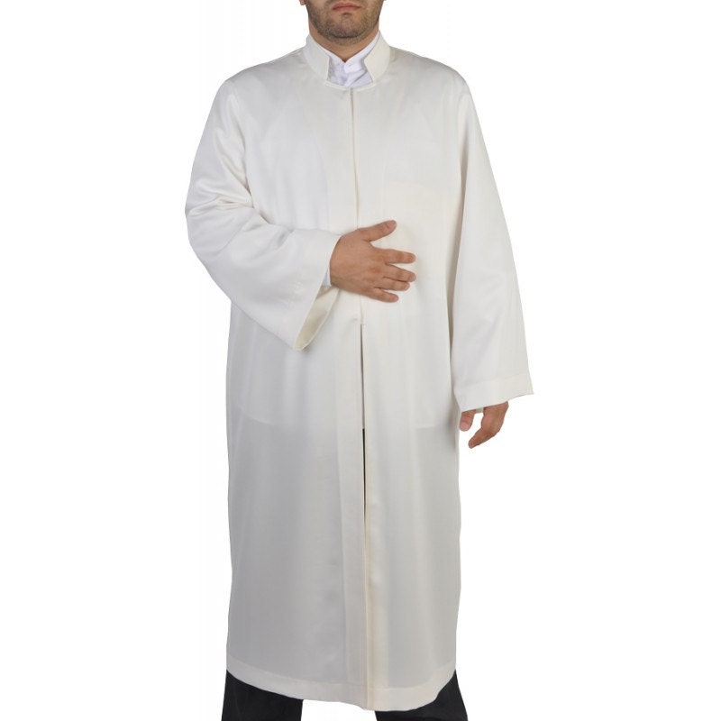 Mens Wear Cream Thobe, Galabiyya, Jubbah, Kurta Islamic Wear, Islamic Tunic, Muslim Long Kurta, Muslim clothes, Prayer Dress, Prayer Jubbah