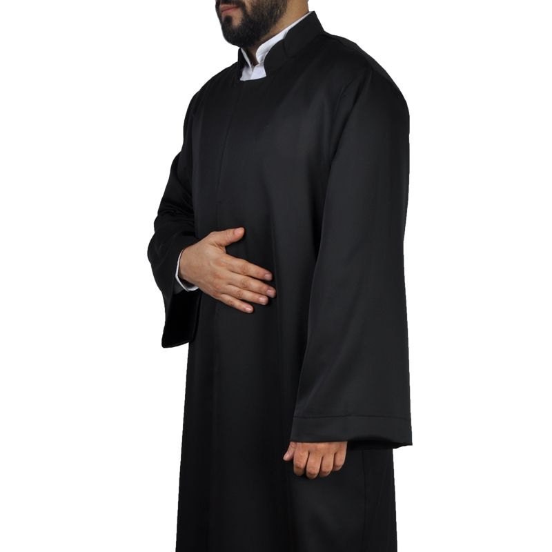 Muslim Dress Wear Black Thobe, Islamic clothing, Galabiyya, Jubbah, Kurta, Islamic Wear, Islamic Tunic,  Muslim Long Kurta, Muslim Clothing