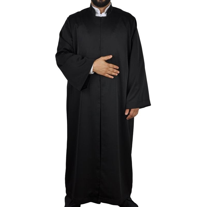 Muslim Dress Wear Black Thobe, Islamic clothing, Galabiyya, Jubbah, Kurta, Islamic Wear, Islamic Tunic,  Muslim Long Kurta, Muslim Clothing