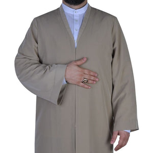Luxury Milky Brown Jubbah M, L, XL, XXL Plain Mens Wear, White Thobe, Galabiyya, Jubbah, Islamic Wear ,  Muslim Long Kurta, Muslim Clothes - islamicbazaar