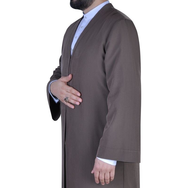 Brown Cubbe Jubbah S, M, L, XL, XXL Plain Mens Wear, White Thobe, Galabiyya, Jubbah, islamic wear ,  Muslim Long Kurta - Muslim Clothes - islamicbazaar