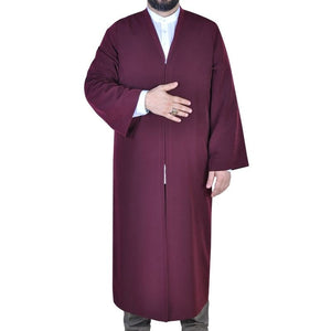 Claret red Cubbe Jubbah S, M, L, XL, XXL Plain Mens Wear, White Thobe, Galabiyya, Jubbah, Islamic Wear,  Muslim Long Kurta, Muslim Clothes