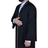 Muslim Long Kurta - S M, L, XL, XXL  Plain Mens Wear, Black Thobe, Galabiyya, Jubbah, islamic wear, Muslim tunic ,  Muslim Clothes, Islamic